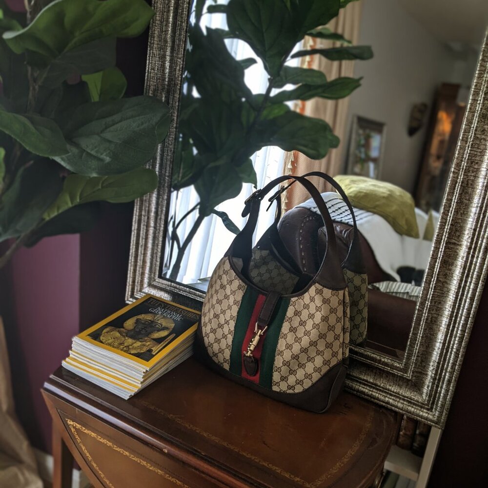 Gucci Jackie Shoulder Bag, GG Canvas